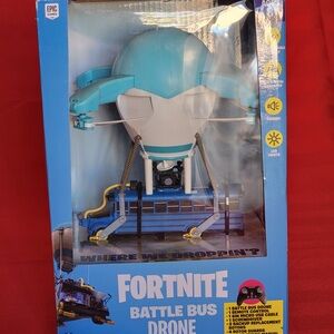Fortnite Battle Bus Drone - Blue and White